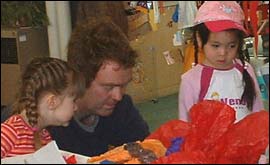 Matt with some of the kids 