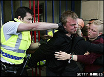 Polícia em choque com manifestantes