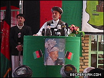 حامد کرزی در شیندند