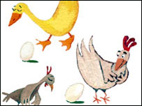 فکاهی مرغ و تخم