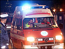 Ambulance (AP Photo/Kaspar Wenstrup/Scanpix Nordfoto)