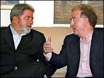 Lula com o presidente Jorge Sampaio