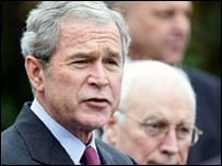 O presidente dos EUA, George W. Bush 