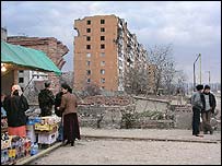 Cena de rua em Grozny