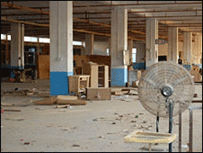 Çin'de boş bir fabrika