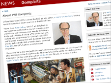 Screengrab of Will Gompertz's blog
