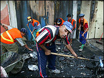 محل انفجار در بغداد