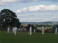 Cricket action in glorious Pucklechurch