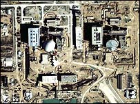 Foto de satélite de reator nuclear iraniano. Foto: Digitalglobe