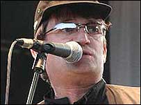 Paul Heaton wrapped up for the outdoor gig.