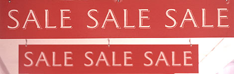 Sale signs