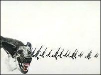 Guard Dog on a Missile Base, No1 by Colin Self