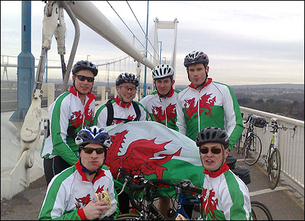 Back row (L-R): Alex Meredith, Adam Edwards, Rob Andrew, Rob Meredith. Front row (L-R): Tom Williams, Damian Cottle