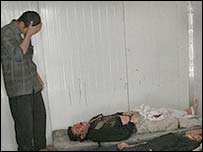 बग़दाद में अस्पताल का मुर्दाघर