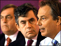 Başbakan Blair ve Maliye Bakanı Brown