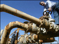 Irak'ta bir petrol boru hattı