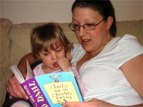 Parent reading to child