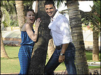 Kylie and Akshay Kumar 