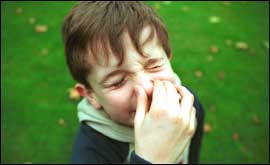 Boy at the Gross Out at warwick Castle 