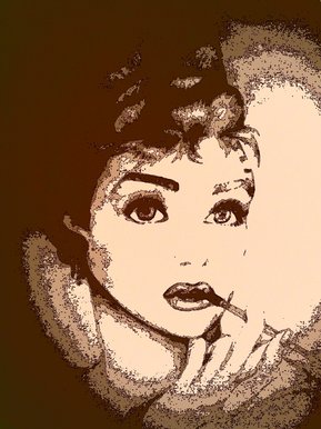 Audrey Hepburn pop art