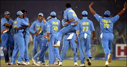 लाहौर में पाकिस्तान पर 40 रनों से जीत दर्ज करने के बाद भारतीय टीम