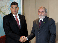 Lula e Rafael Correa