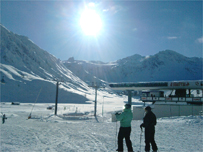 The Clintons enjoying Tignes in France. Pic: Leigh Mytton 