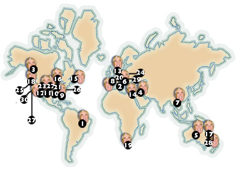 Dr Rock's world map of listeners
