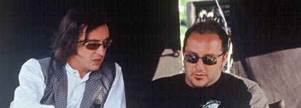 Frank Coraci on the set of Around The World In 80 Days with Steve Coogan