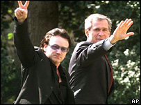 بونو، بش کے ساتھ