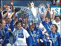 جشن تيم چلسی پس از قهرمانی