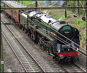 Oliver Cromwell steam train