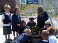 Pupils involved in the Eco-Schools programme