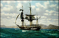HMS Beagle of the Galapagos by John Chancellor, © Gordon Chancellor 