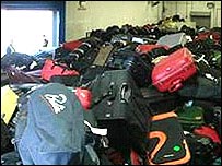 Bags have been piling up at Heathrow