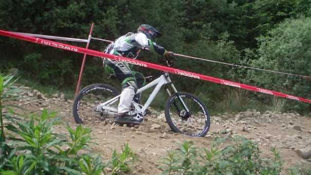 Rider in Fort William MTB World Cup