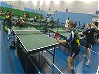 Children playing Table Tennis