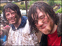 Chris Hodgkins (pictured right), post cheese roll