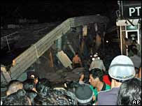 Área atingida por terremoto em Padang, na Indonésia