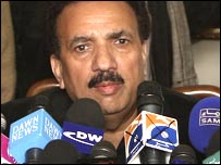 مشیر داخلہ رحمٰن ملک