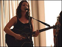 Lydia Jane on guitar.