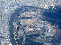 Bagdadul pe Google Earth