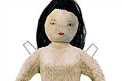 Image: © Pamela So. from the series 'Role Play' Laser printed postcard, 2001