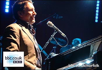 Jools Holland at Sennowe Park in Norfolk.