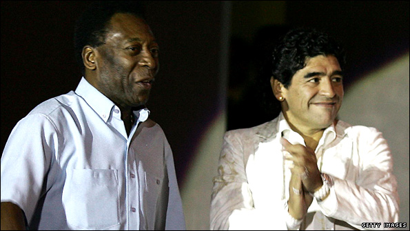 Maradona and Pele