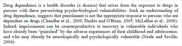 Paragraph from UNODC paper, From Coercion to Cohesion