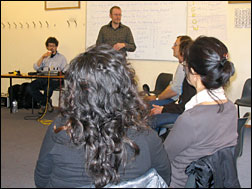Callum and students