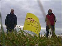 Ray and Tom - flying the flag for Essex
