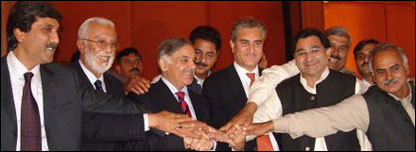  مسلم لیگ(ن) اور پی پی پی کے رہنما