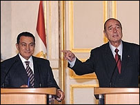 رؤسای جمهور فرانسه و مصر